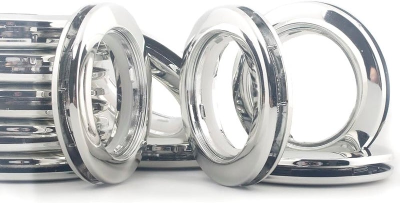Kuasting 42 Pack Curtain Grommets Inner Diameter 1-9/16"(40mm) Plastic Curtain Eyelet Rings Nanoscale Low Noise Large Grommet Kit for Fabric (Bright) - Image 1